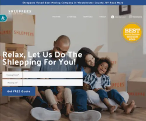 Shleppers.com(Moving Company in New York City) Screenshot