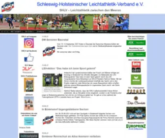 SHLV.de(Leichtathletik in Schleswig) Screenshot