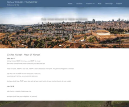 Shmayisrael7.org(Sh'ma Yisrael 7 Ministry) Screenshot