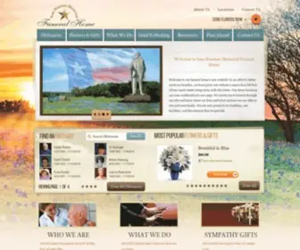 SHMFH.com(Sam Houston Memorial Funeral Home) Screenshot