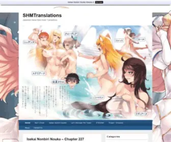 SHMtranslations.com(A Japanese Isekai Web Novel Translation Site) Screenshot