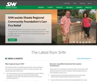 SHN-ENGR.com(California and Oregon) Screenshot