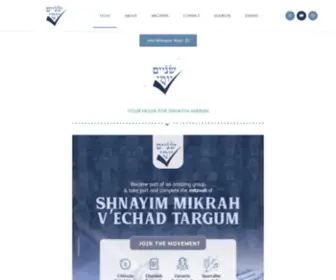 Shnayimyomi.org(YOUR HOME FOR SHNAYIM MIKRAH Join Shnayim Yomi TODAY'S SHNAYIM MIKRA VAYESHEV) Screenshot