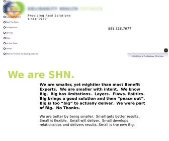 Shninc.org(SHN Solidarity Health Network) Screenshot