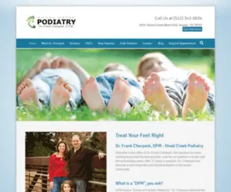 Shoalcreekpodiatry.com(Shoal Creek Podiatry) Screenshot