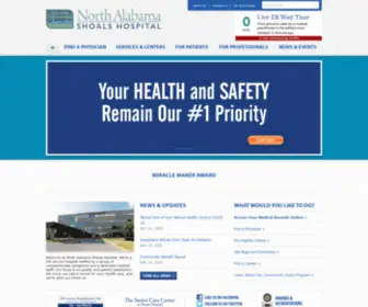 Shoalshospital.com(North Alabama Shoals Hospital) Screenshot