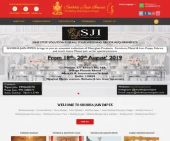 Shobhajainimpex.com(Wedding Mandap Manufacturer) Screenshot