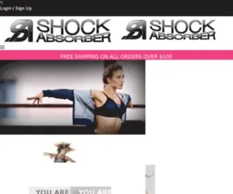 Shockabsorberusa.com(Sports Bra) Screenshot