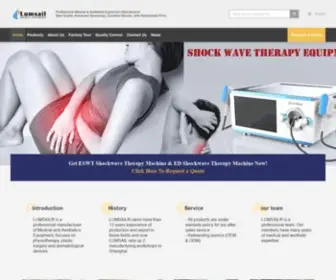 Shockwavetherapymachine.com(Quality ESWT Shockwave Therapy Machine & ED Shockwave Therapy Machine factory from China) Screenshot