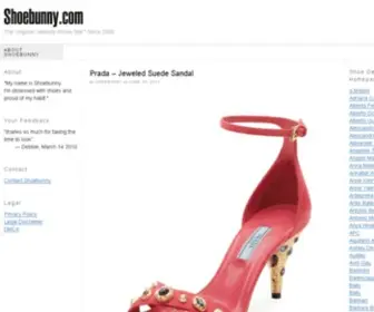 Shoebunny.com(The Original Celebrity Shoes Site) Screenshot