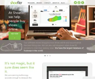 Shoefitr.com(Shoefitr) Screenshot