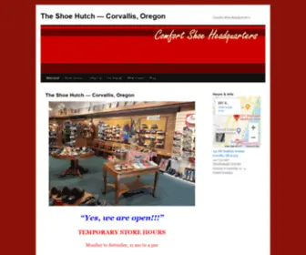 Shoehutch.com(Corvallis, Oregon) Screenshot