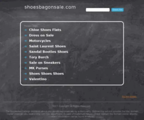 Shoesbagonsale.com(Chanel Replicas) Screenshot