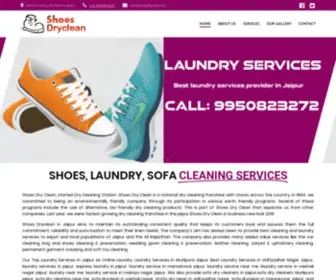 Shoesdryclean.com(Dry Cleaners in Jaipur) Screenshot