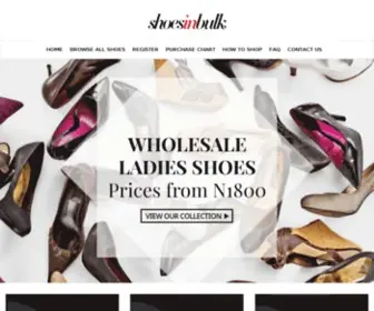 Shoesinbulk.com(Shoes In Bulk) Screenshot