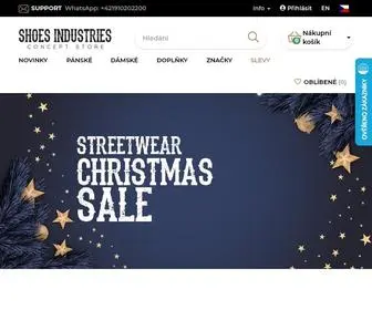 Shoesindustries.cz(SHOES INDUSTRIES Sneakers & Streetwear store) Screenshot