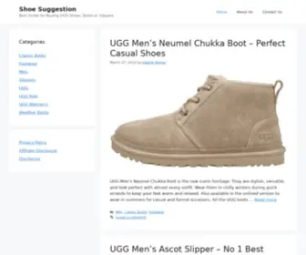 Shoesuggestion.com(Best UGG Shoes Buying Guide and Review) Screenshot