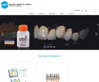 Shofu.co.in(Shofu Dental India) Screenshot