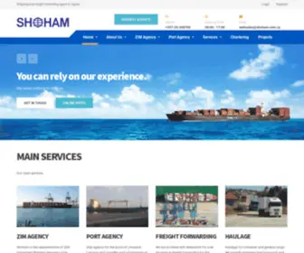 Shoham.com.cy(Shipping and Freight Forwarding Agents) Screenshot