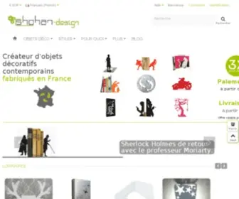 Shohan-Design.fr(SHOHAN-Design, créateur designer d'objets, idées déco pour la maison) Screenshot