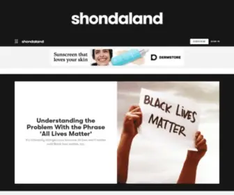 Shondaland.com(Shonda Rhimes) Screenshot