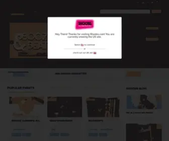 Shoobs.com(Discover and Buy Tickets to Great Events) Screenshot