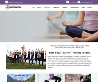 Shoolinyoga.com(Best Yoga Course) Screenshot