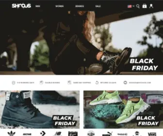 Shooos.com(Most exclusive and unique Sneakers and Clothes from various brands) Screenshot