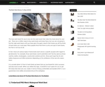 Shoosly.com(The Best Work Boots To BuyShoosly) Screenshot