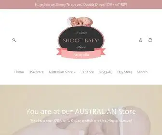 Shootbaby.com.au(Premium Newborn Photography Props in Australia and New Zealand) Screenshot