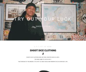 Shootdiceclothing.com(Shoot Dice Clothing) Screenshot