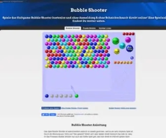 Shooter-Bubble.de(Bubble Shooter kostenlos online spielen) Screenshot