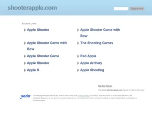 Shooterapple.com(Apple Shooter Games) Screenshot