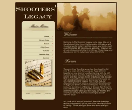 Shooterslegacy.net(Shooters' Legacy) Screenshot