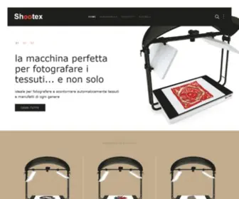 Shootex.it(Macchina LED automatizzata per fotografare tessuti) Screenshot