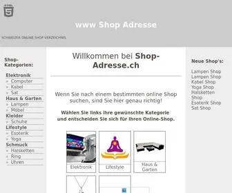 Shop-Adresse.ch(Shop Adresse) Screenshot