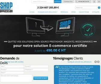 Shop-Application.com(Solution SaaS e) Screenshot