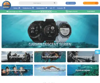 Shop-Diving2000.dk(Online salg af Dykkerudstyr og dykning samt Padi dykkerkurser for alle) Screenshot