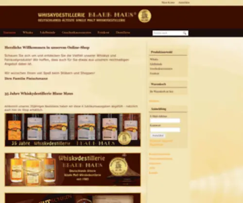 Shop-Fleischmann-Whisky.de(Whiskydestillerie Blaue Maus) Screenshot