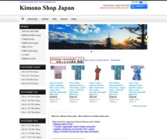 Shop-Kimono.com(Japanese Kimono Robe Online Store) Screenshot