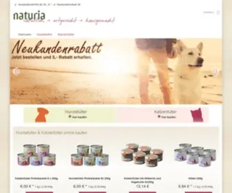 Shop-Naturia-Petfood.de(Hundenahrung & Katzennahrung online kaufen) Screenshot