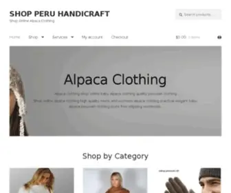 Shop-Peruhandicraft.com(Shop Peruhandicraft) Screenshot