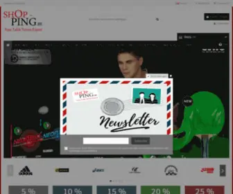 Shop-Ping.be(Votre Spécialiste en Tennis de Table) Screenshot