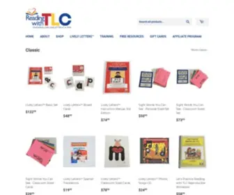 Shop-Readingwithtlc.com(Reading with TLC) Screenshot