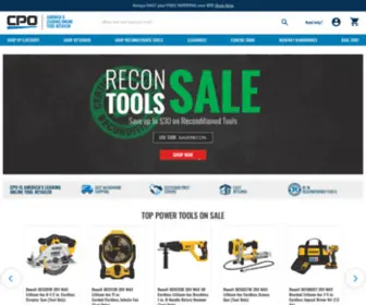 Shop.tools(CPO is America's Leading Online Tool Retailer) Screenshot