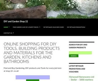 Shop22.co.uk(DIY and Garden Shop 22) Screenshot