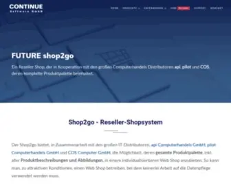 Shop2GO.biz(CONTINUE Software GmbH) Screenshot