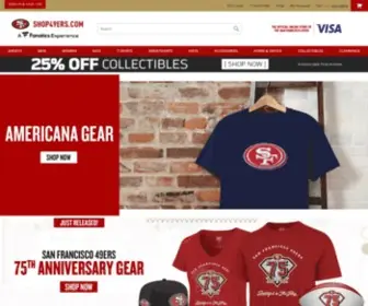 Shop49ERS.com(San Francisco 49ers Apparel) Screenshot