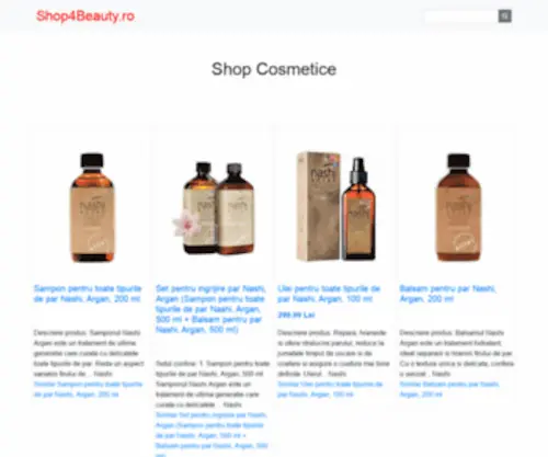 Shop4Beauty.ro(Shop Cosmeticeproduse) Screenshot
