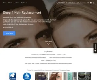 Shop4Hair.net(Shop 4 Hair Replacement Hair replacement systems) Screenshot